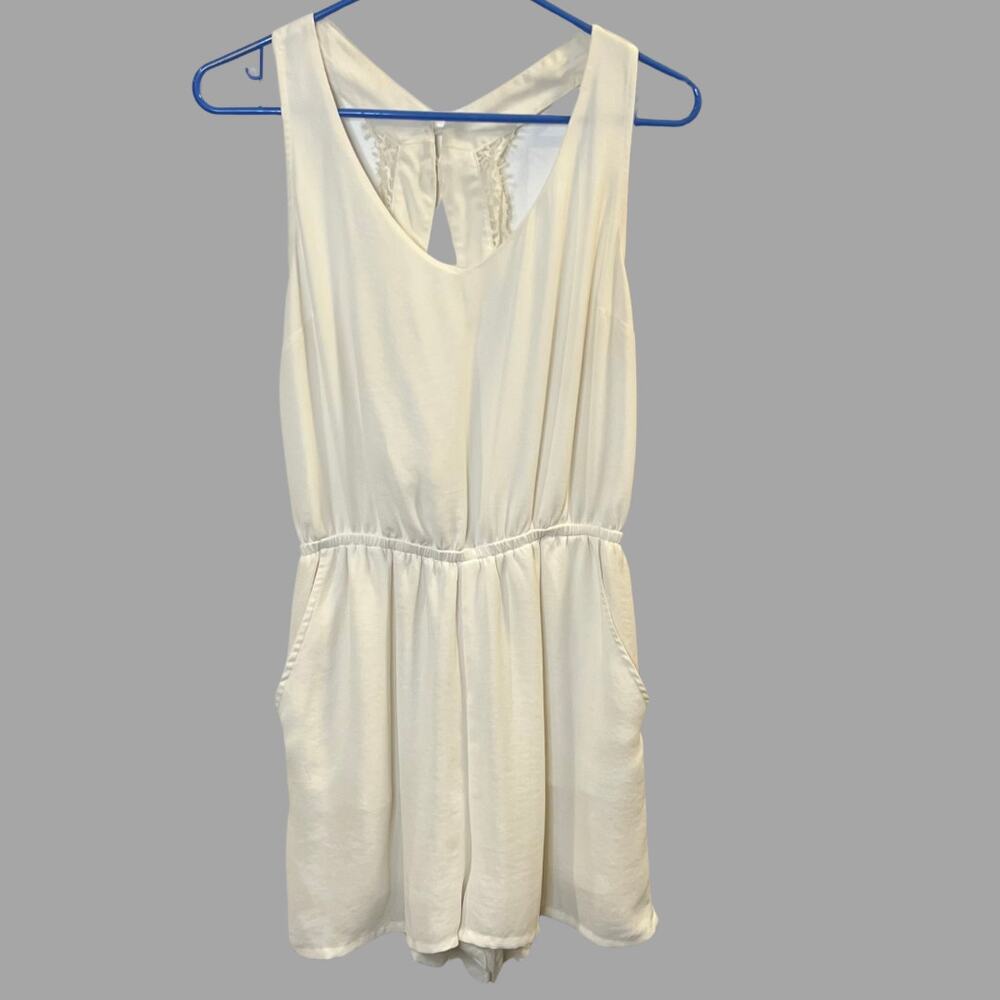 Divided H & M Women's Ivory Romper Size 6